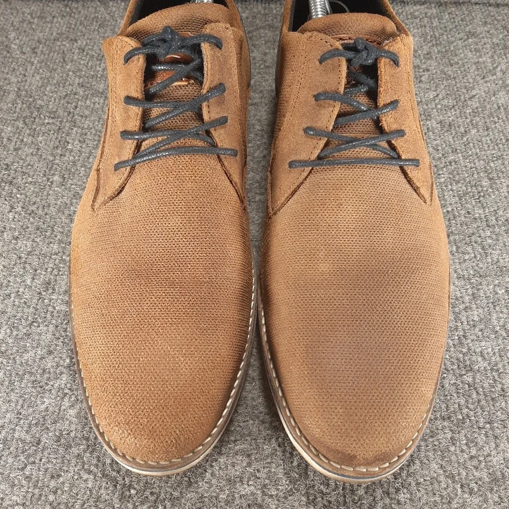 Bull Boxer Leather Lace Up Shoes Mens Size US 12 EU 45 Brown Casual Oxfords